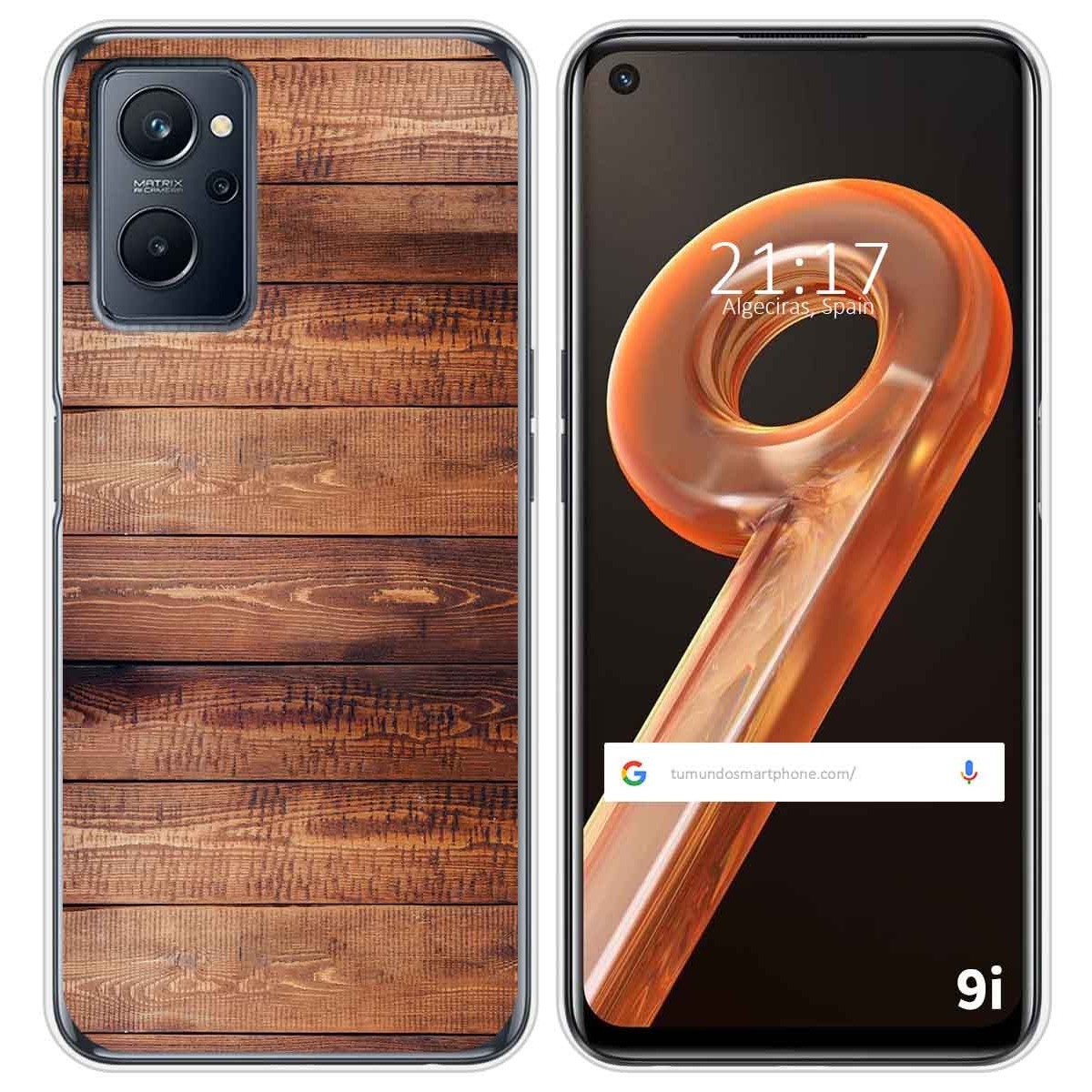Funda Silicona para Realme 9i diseño Madera 02 Dibujos