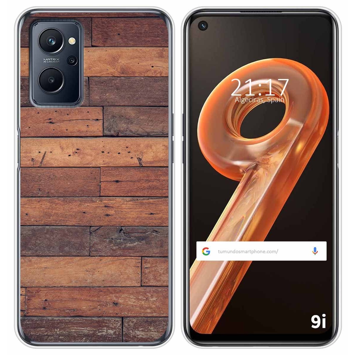 Funda Silicona para Realme 9i diseño Madera 03 Dibujos