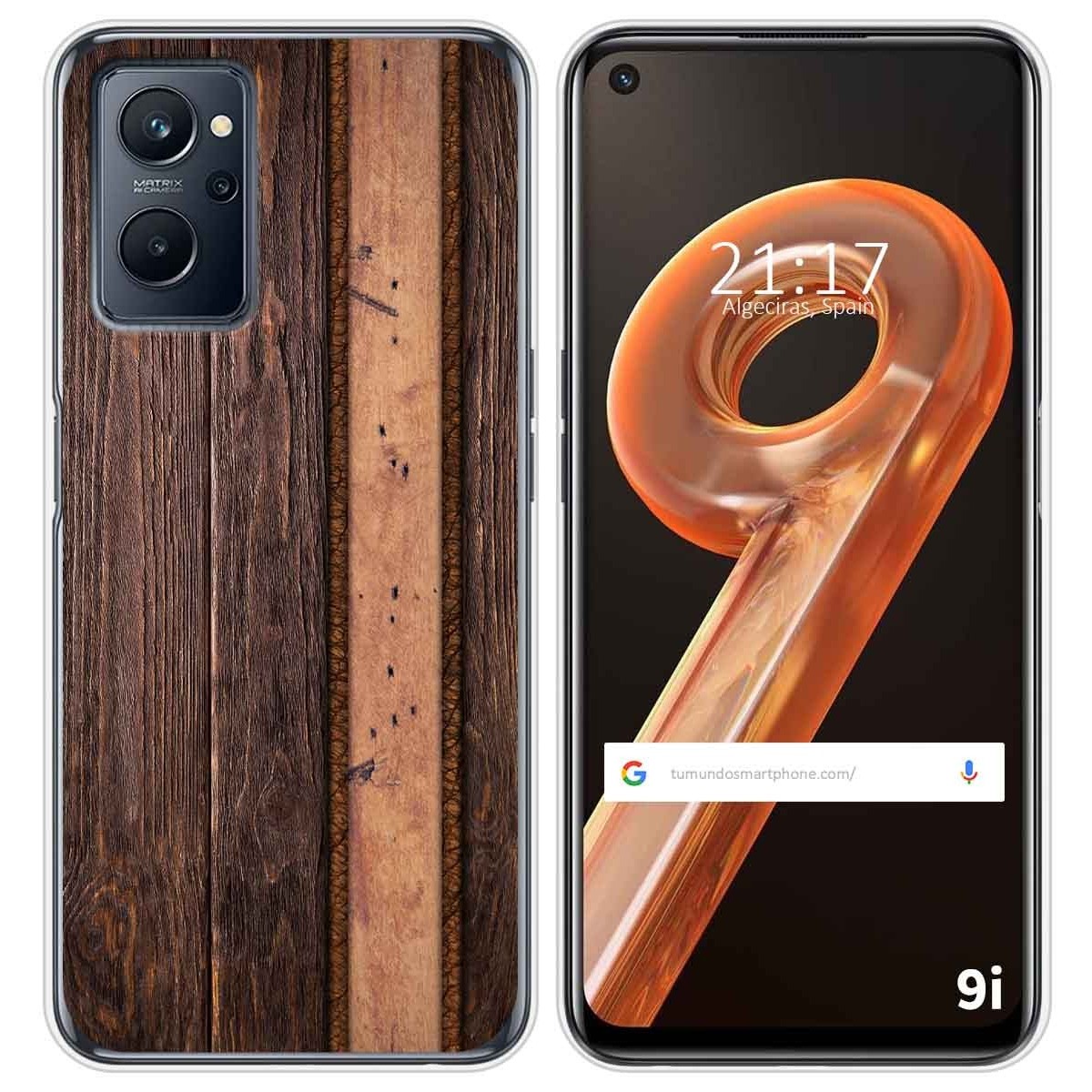 Funda Silicona para Realme 9i diseño Madera 05 Dibujos