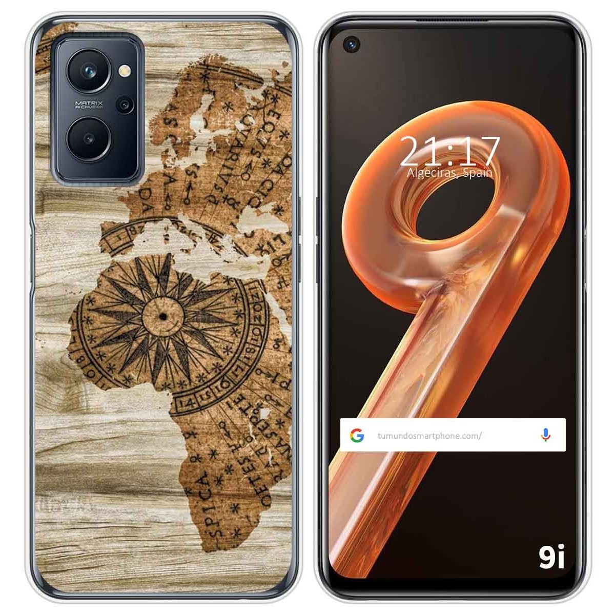 Funda Silicona para Realme 9i diseño Madera 07 Dibujos