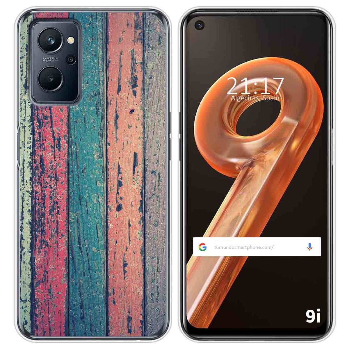 Funda Silicona para Realme 9i diseño Madera 10 Dibujos