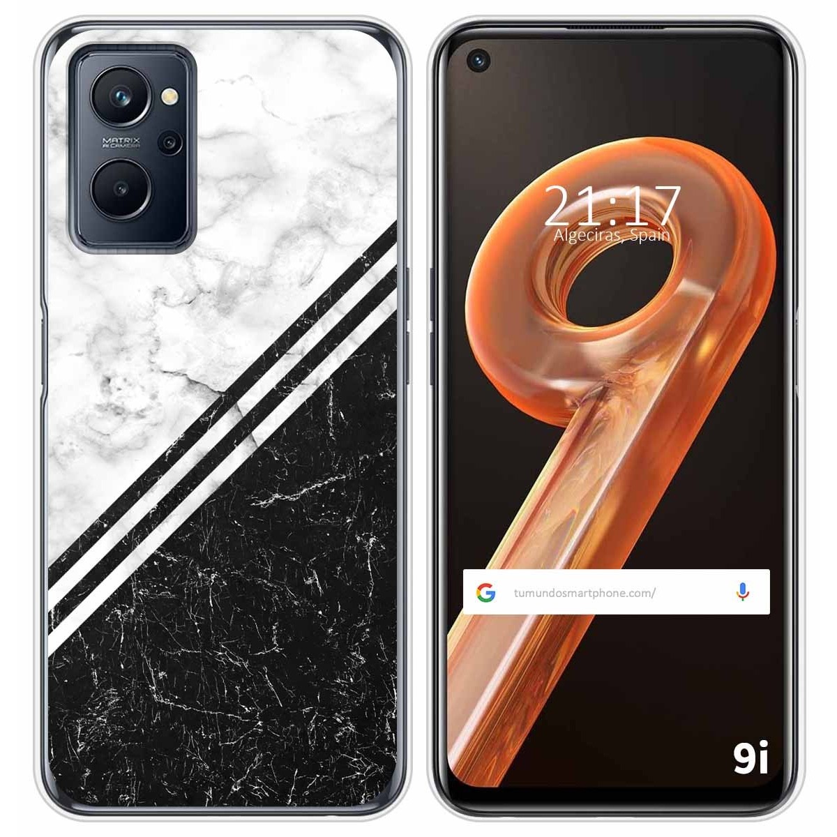 Funda Silicona para Realme 9i diseño Mármol 01 Dibujos