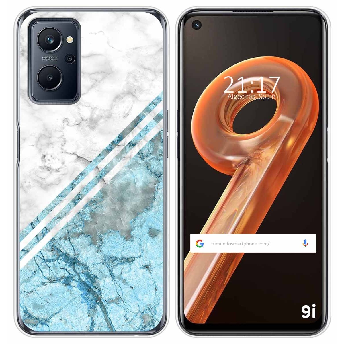 Funda Silicona para Realme 9i diseño Mármol 02 Dibujos