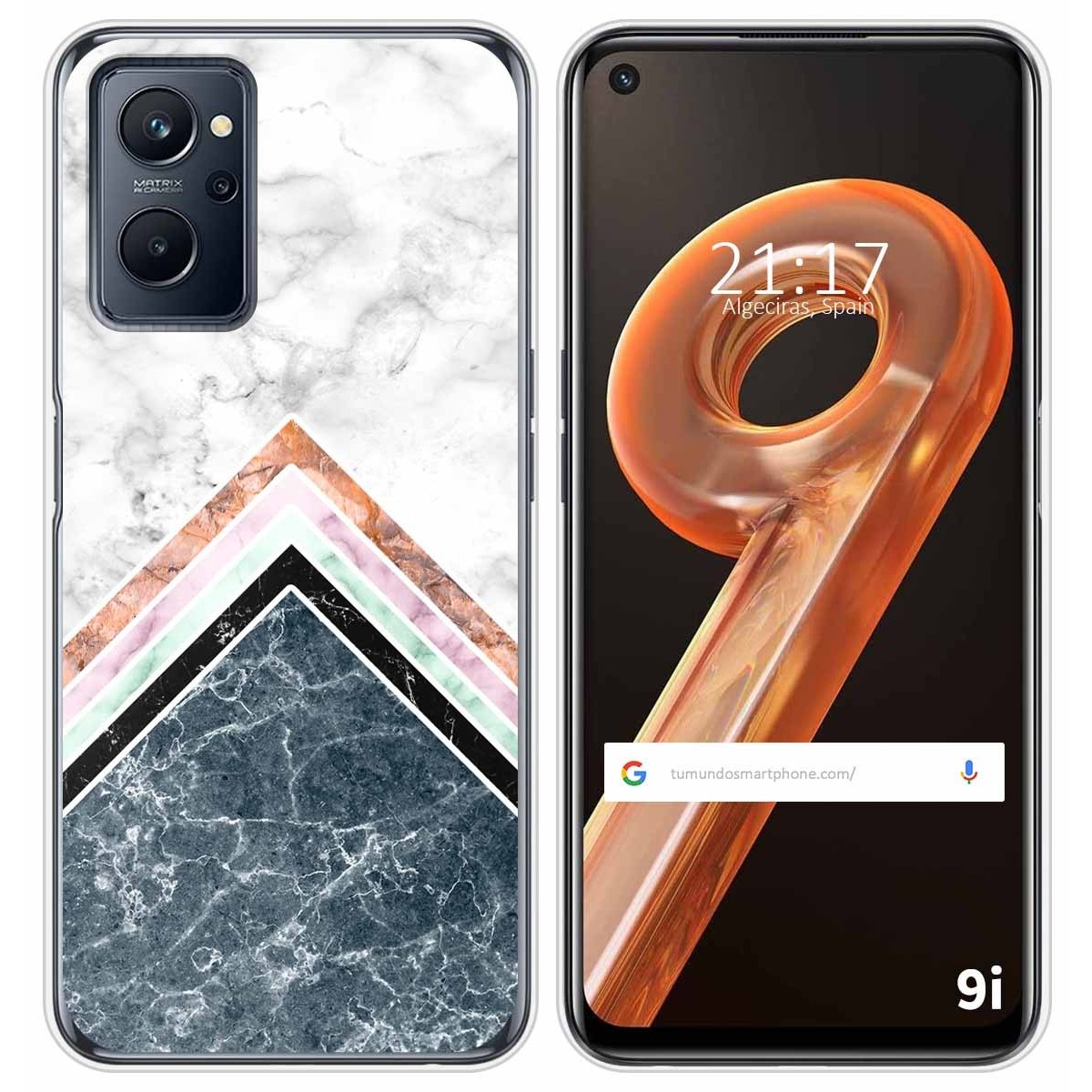 Funda Silicona para Realme 9i diseño Mármol 05 Dibujos