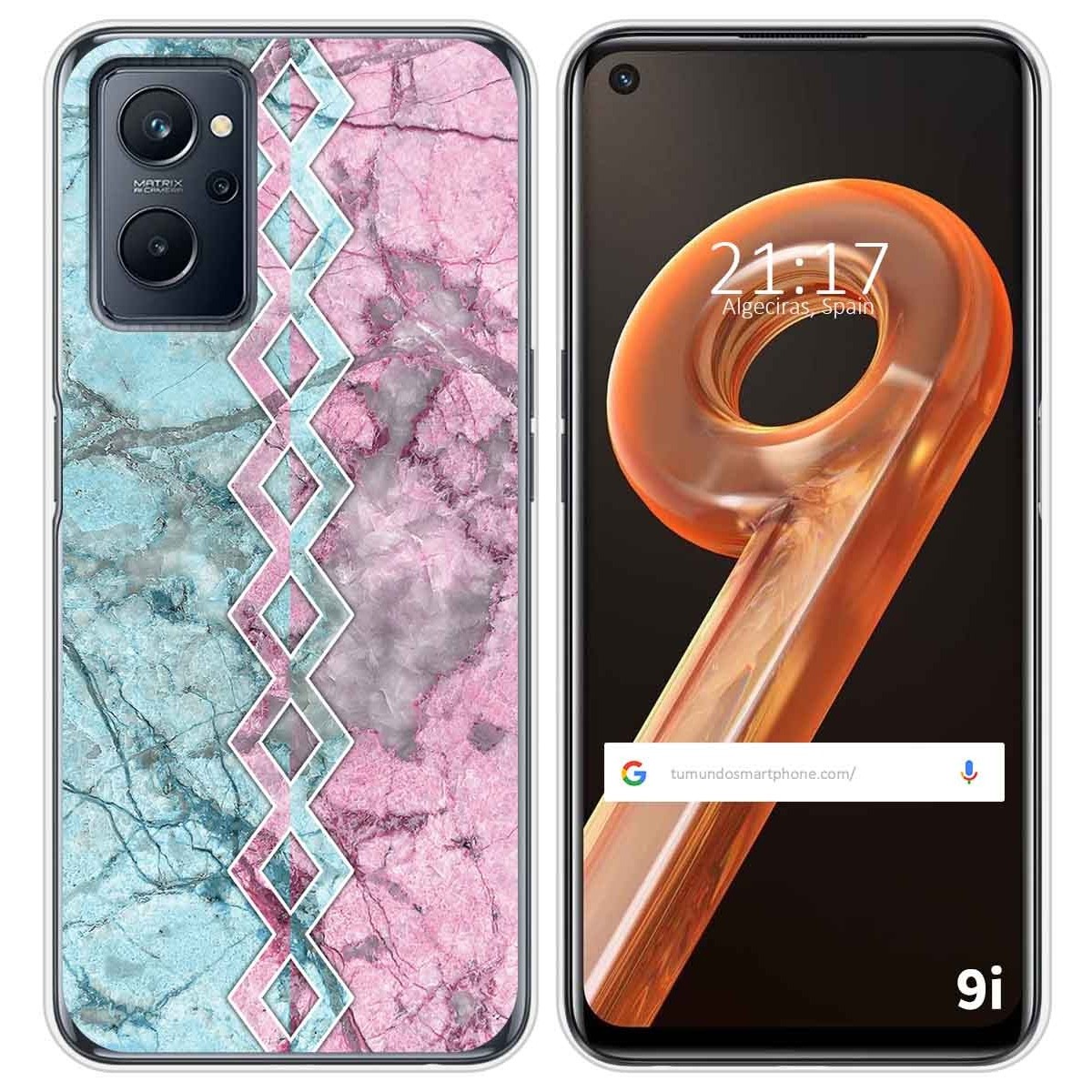 Funda Silicona para Realme 9i diseño Mármol 08 Dibujos