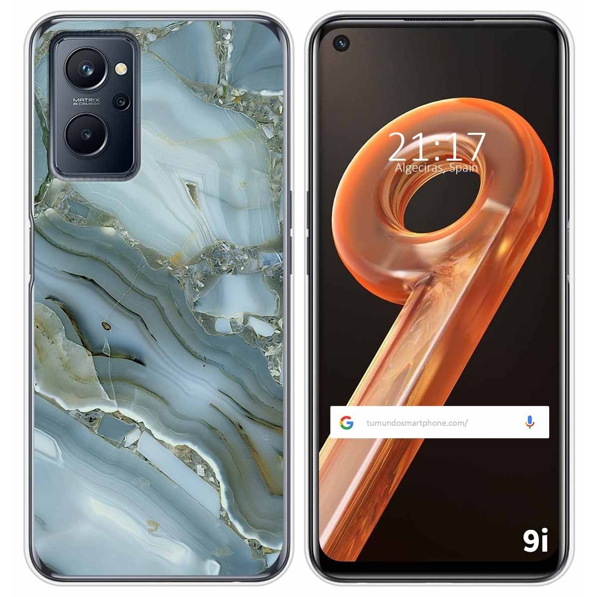 Funda Silicona para Realme 9i diseño Mármol 09 Dibujos