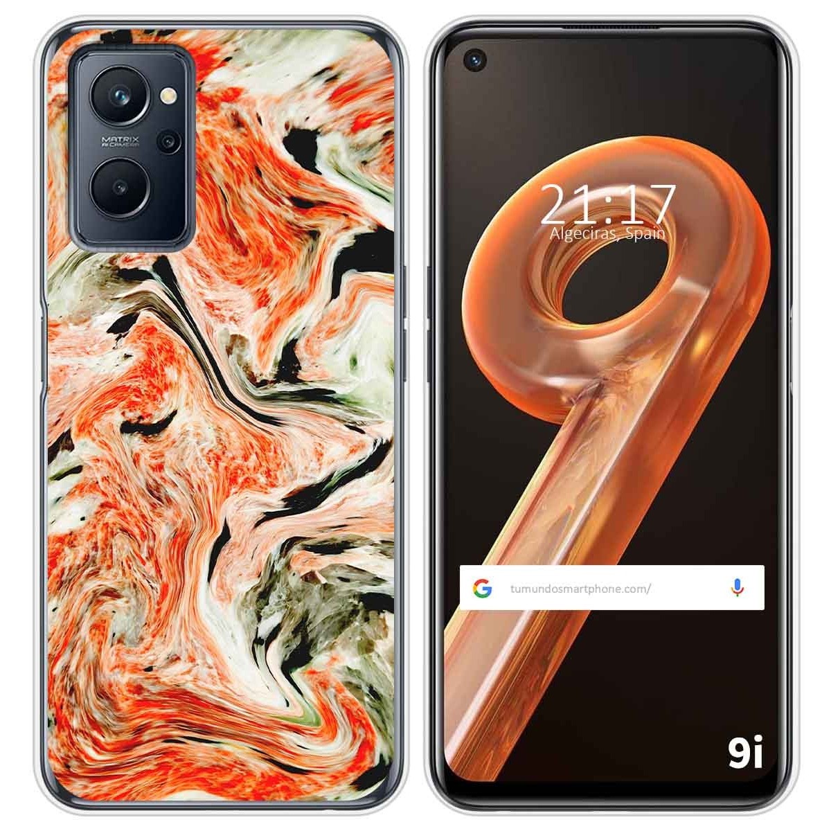 Funda Silicona para Realme 9i diseño Mármol 12 Dibujos