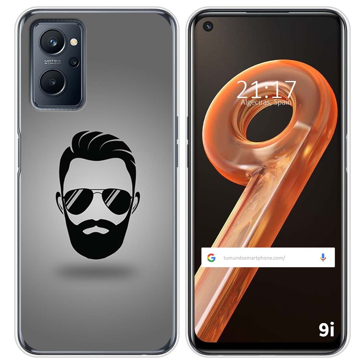 Funda Silicona para Realme 9i diseño Barba Dibujos
