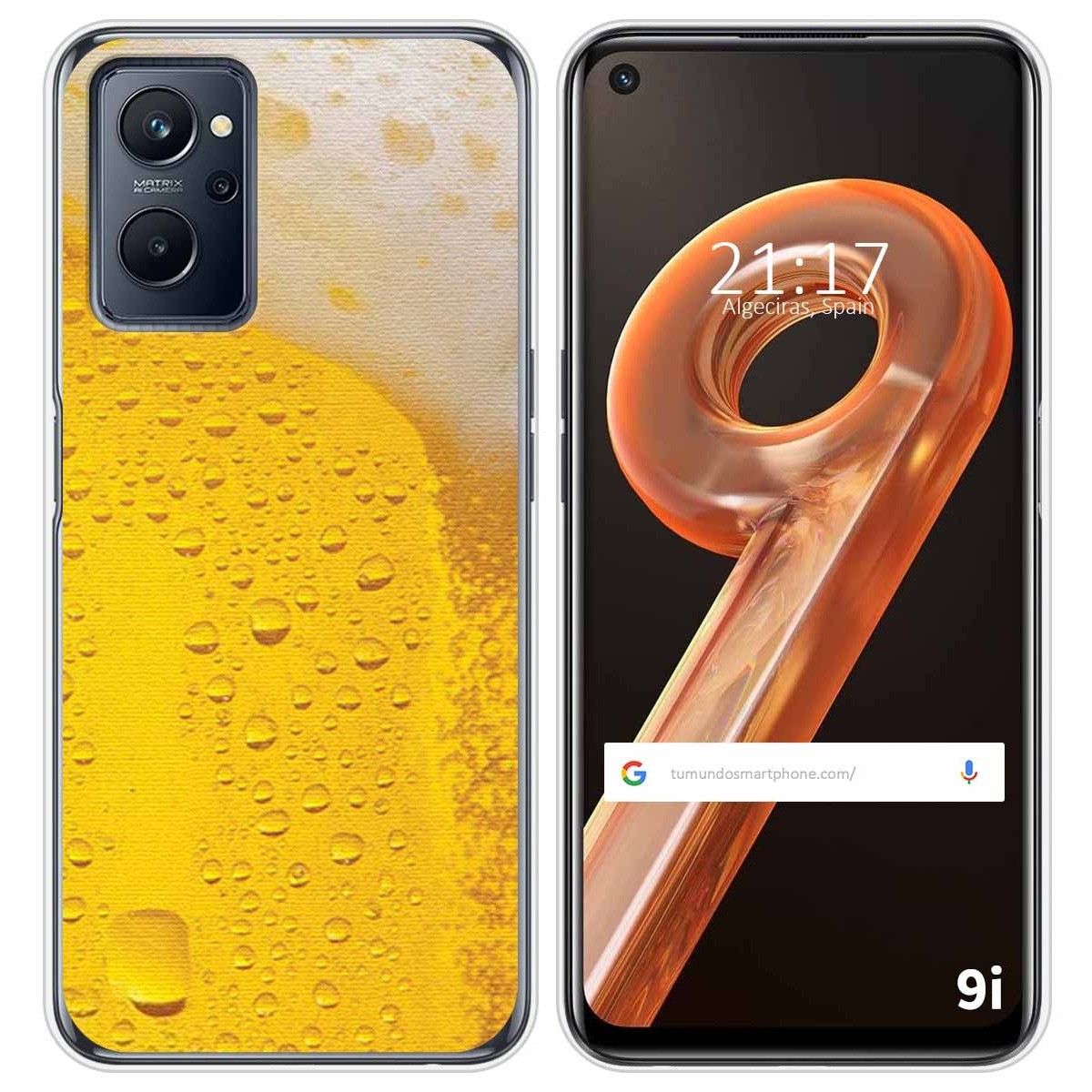 Funda Silicona para Realme 9i diseño Cerveza Dibujos