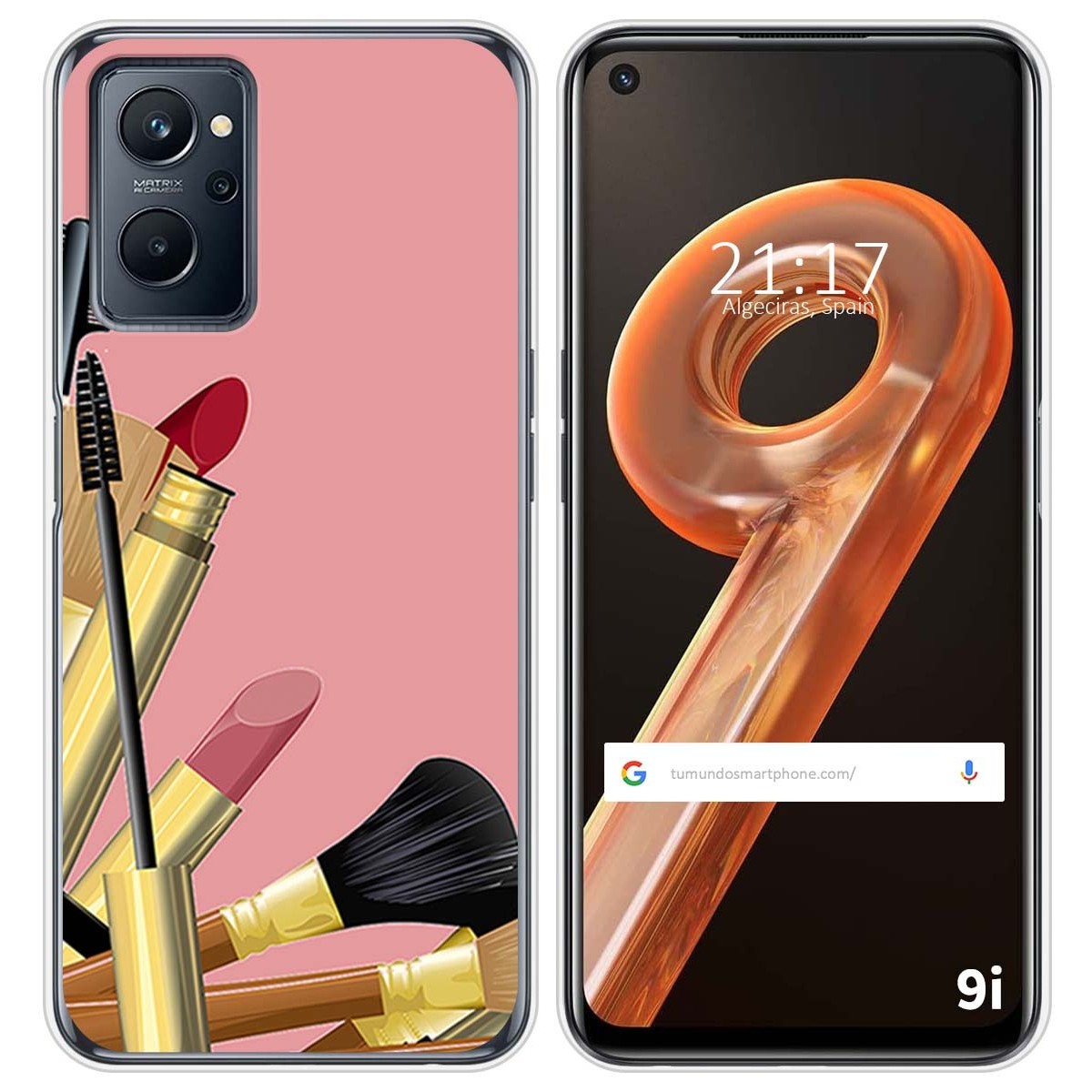 Funda Silicona para Realme 9i diseño Brochas Dibujos
