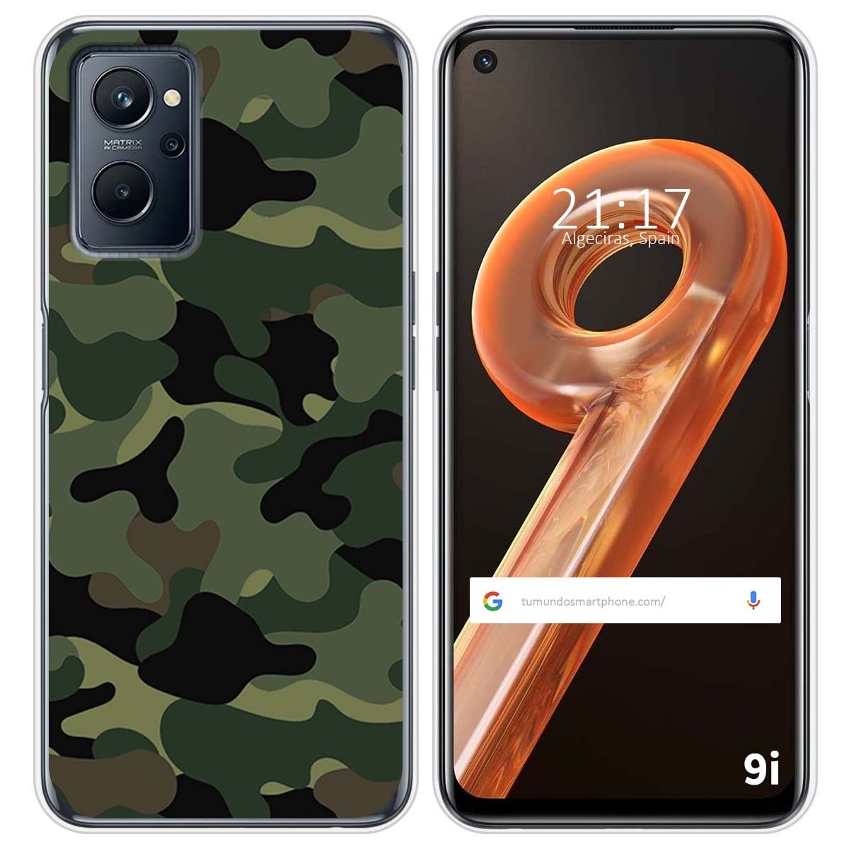 Funda Silicona para Realme 9i diseño Camuflaje Dibujos