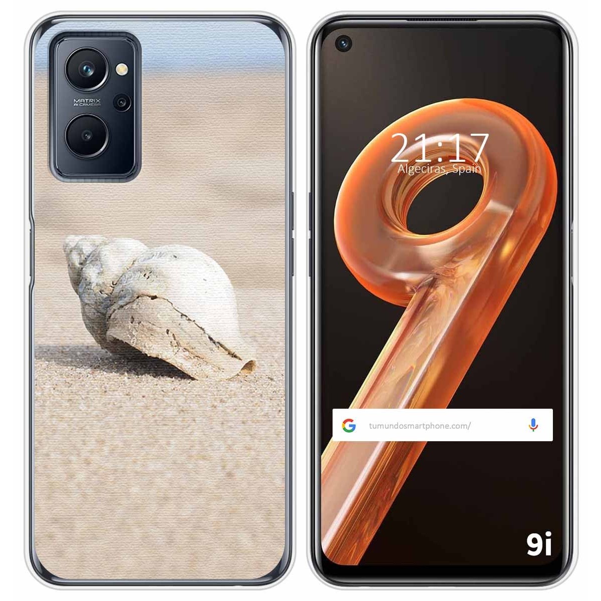 Funda Silicona para Realme 9i diseño Concha Dibujos