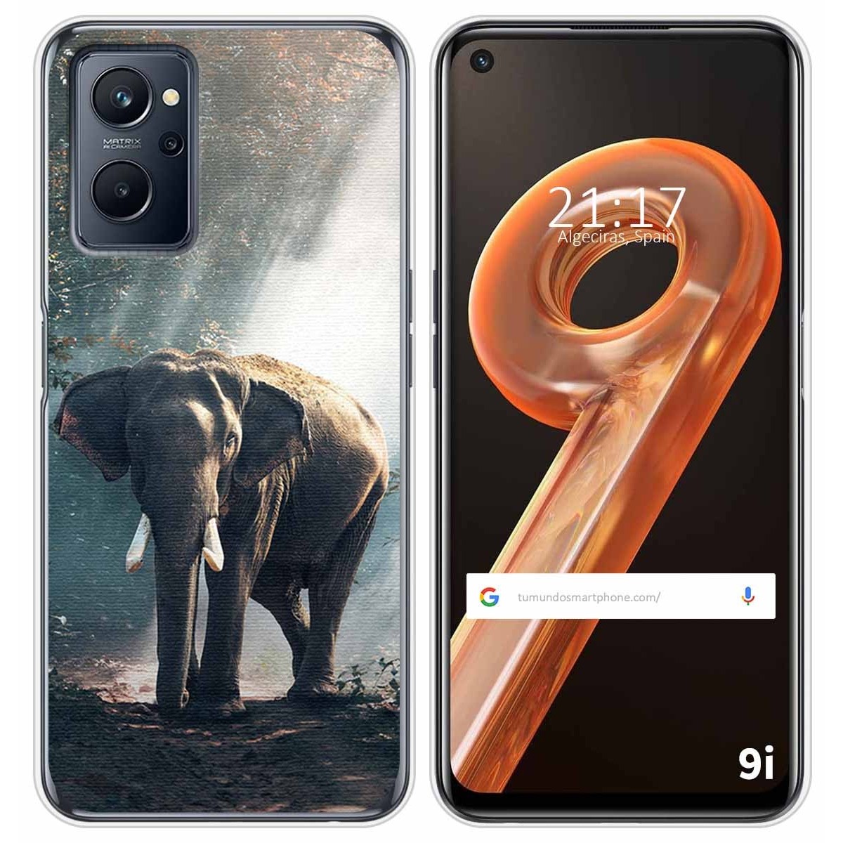 Funda Silicona para Realme 9i diseño Elefante Dibujos