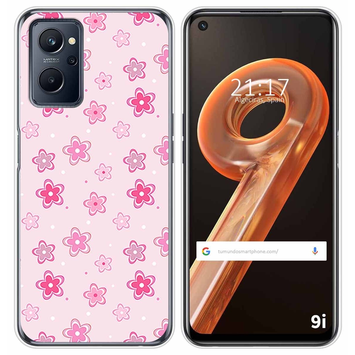 Funda Silicona para Realme 9i diseño Flores Dibujos