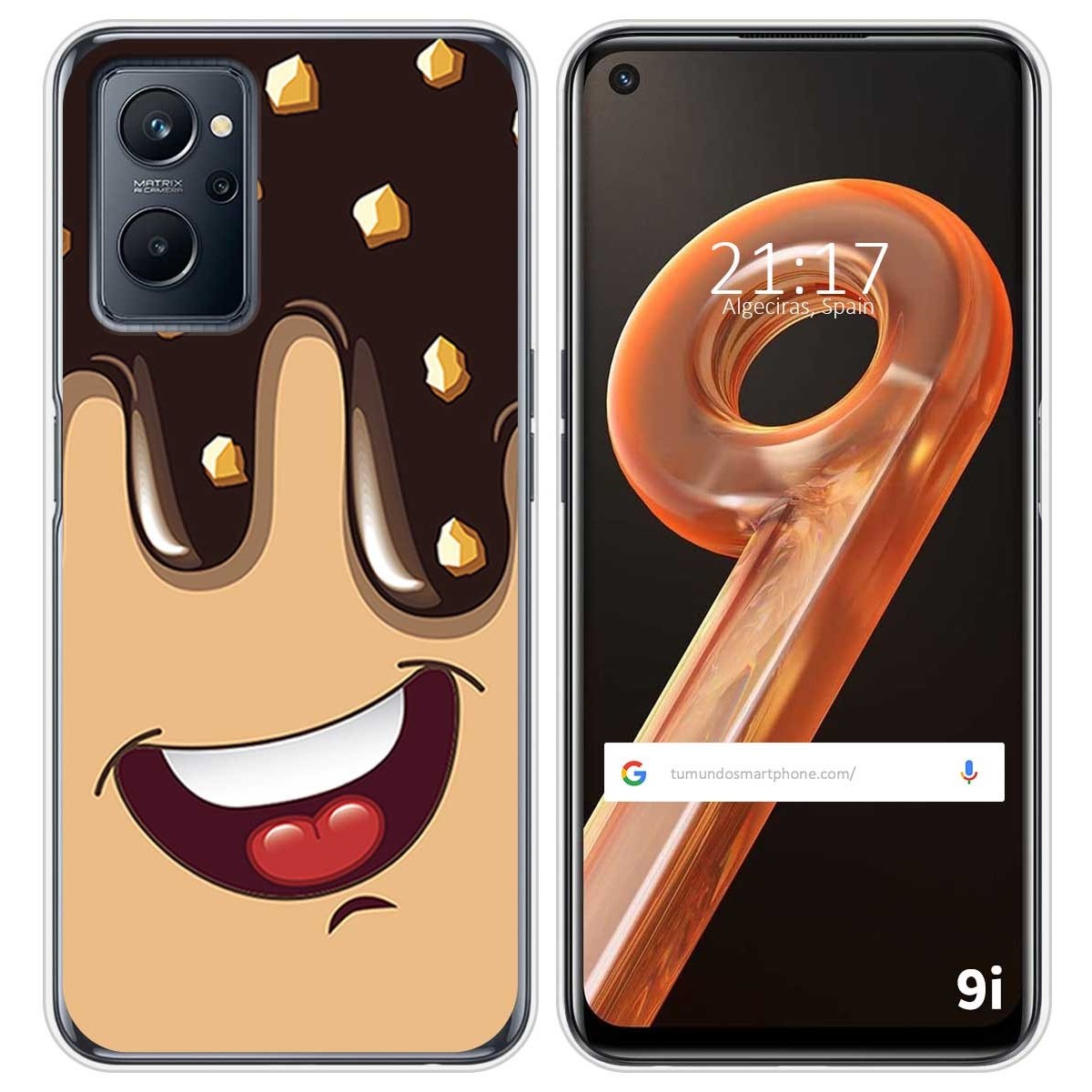 Funda Silicona para Realme 9i diseño Helado Chocolate Dibujos