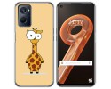 Funda Silicona para Realme 9i diseño Jirafa Dibujos