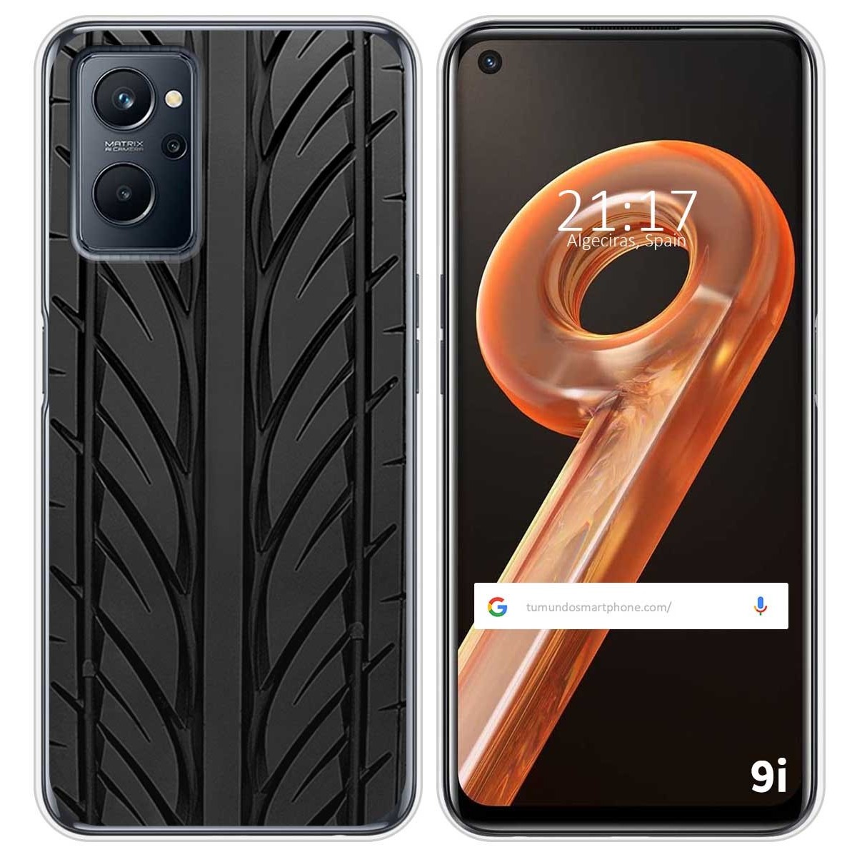 Funda Silicona para Realme 9i diseño Neumatico Dibujos
