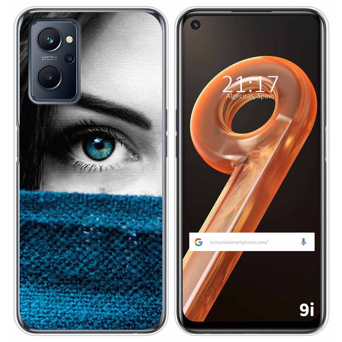 Funda Silicona para Realme 9i diseño Ojo Dibujos