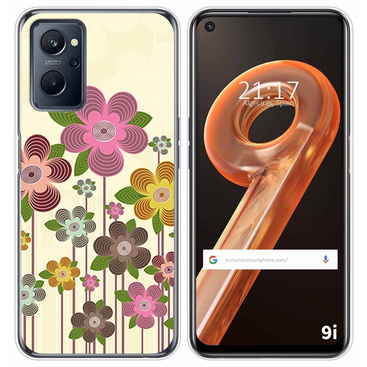 Funda Silicona para Realme 9i diseño Primavera En Flor Dibujos