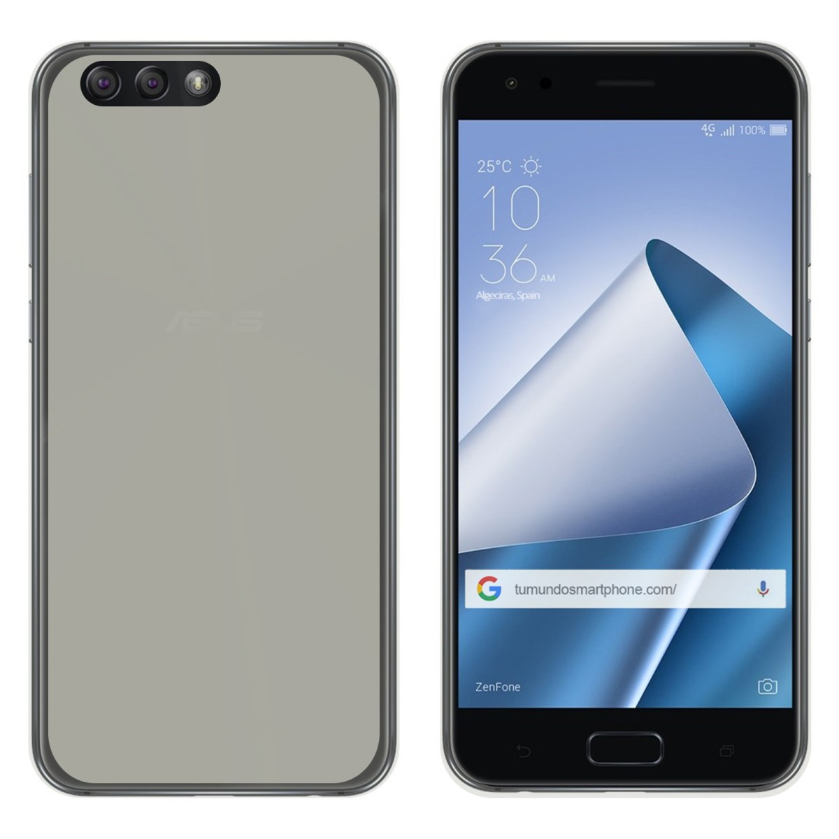 Funda Gel Tpu para Asus Zenfone 4 5.5" Ze554Kl Color Transparente