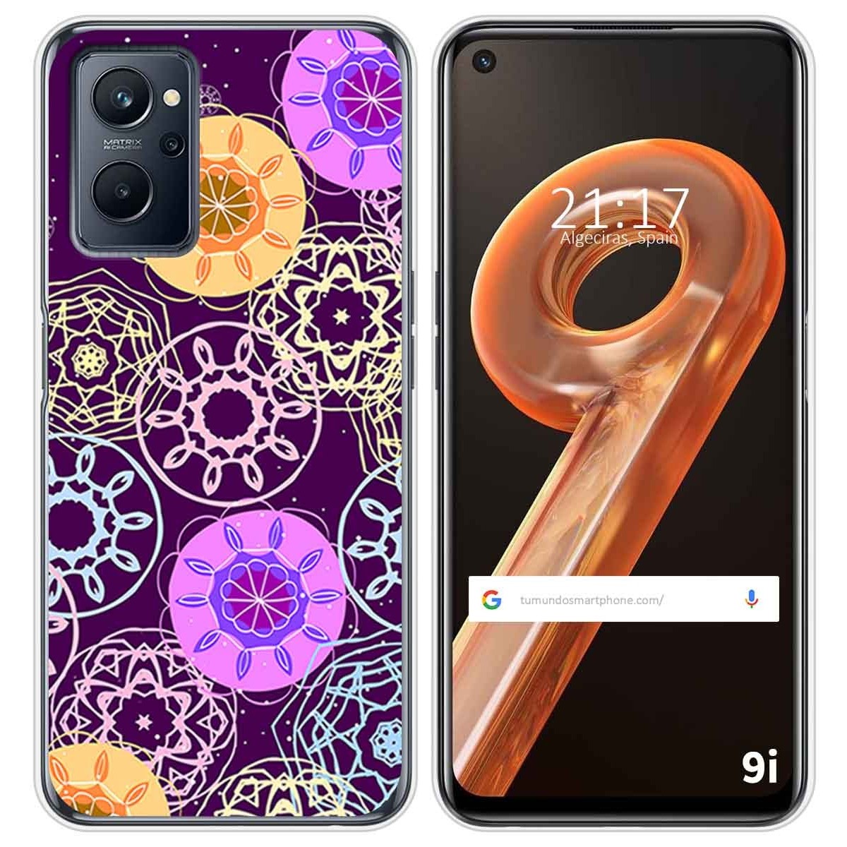 Funda Silicona para Realme 9i diseño Radial Dibujos