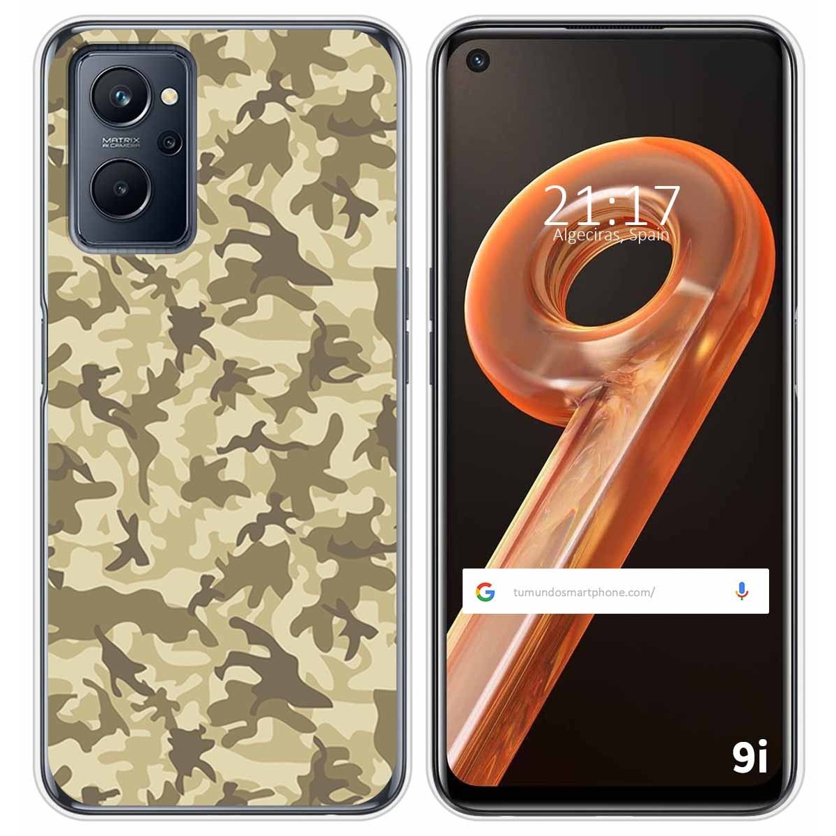 Funda Silicona para Realme 9i diseño Sand Camuflaje Dibujos
