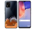 Funda Silicona Transparente para Vivo Y01 diseño Bufalo Dibujos