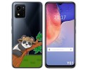 Funda Silicona Transparente para Vivo Y01 diseño Panda Dibujos