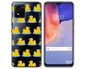 Funda Silicona Transparente para Vivo Y01 diseño Pato Dibujos