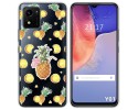 Funda Silicona Transparente para Vivo Y01 diseño Piña Dibujos