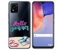 Funda Silicona Transparente para Vivo Y01 diseño Summer Dibujos