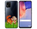 Funda Silicona Transparente para Vivo Y01 diseño Tigre Dibujos