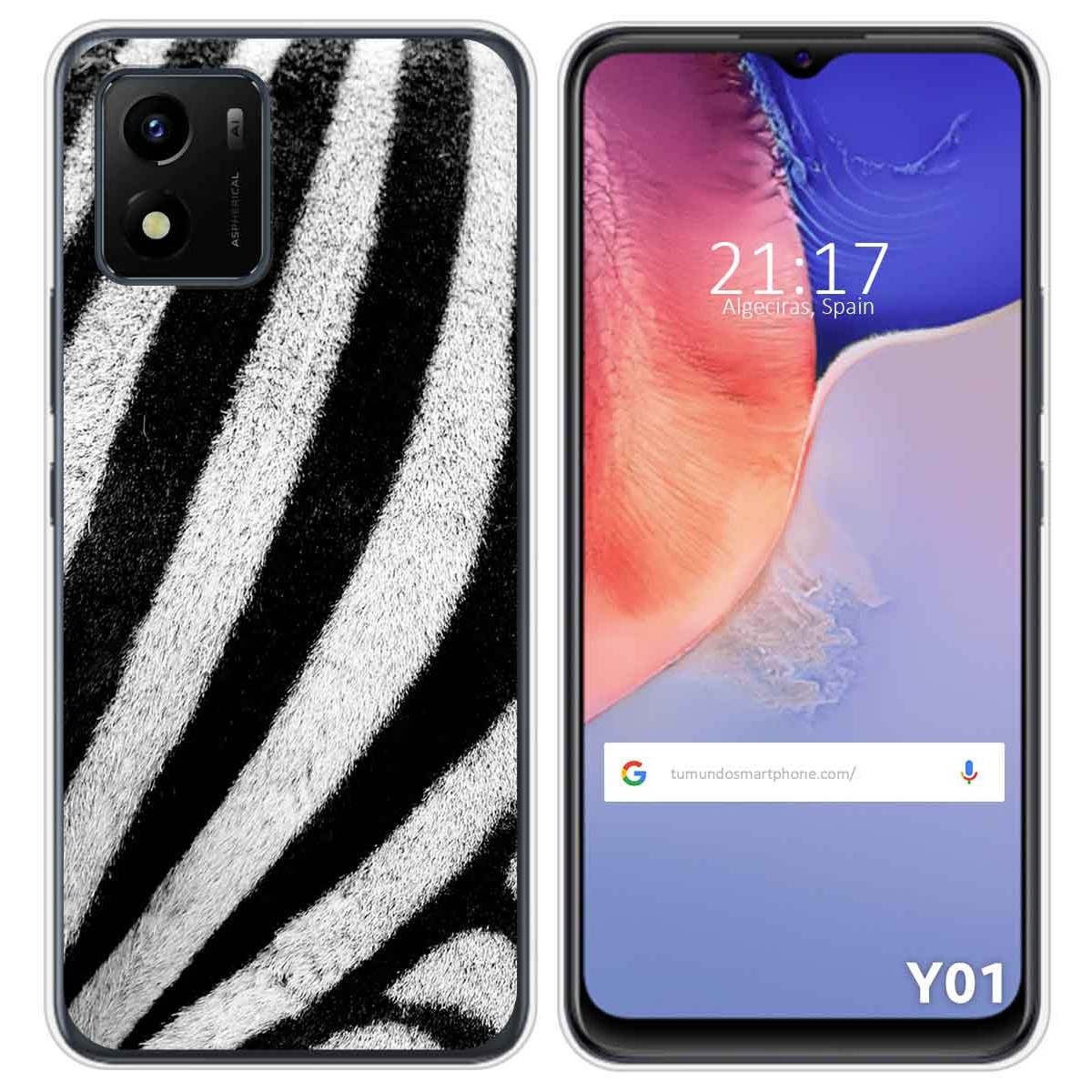 Funda Silicona para Vivo Y01 diseño Animal 02 Dibujos