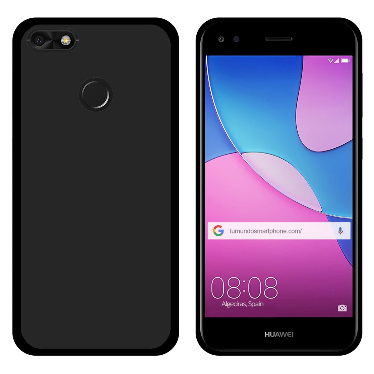 Funda Gel Tpu para Huawei Y6 Pro 2017 / P9 Lite Mini Color Negra