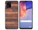 Funda Silicona para Vivo Y01 diseño Madera 03 Dibujos