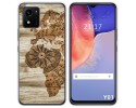 Funda Silicona para Vivo Y01 diseño Madera 07 Dibujos