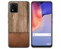Funda Silicona para Vivo Y01 diseño Madera 09 Dibujos