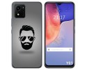 Funda Silicona para Vivo Y01 diseño Barba Dibujos