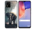 Funda Silicona para Vivo Y01 diseño Elefante Dibujos