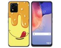 Funda Silicona para Vivo Y01 diseño Helado Vainilla Dibujos