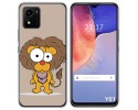 Funda Silicona para Vivo Y01 diseño Leon Dibujos