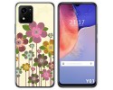 Funda Silicona para Vivo Y01 diseño Primavera En Flor Dibujos