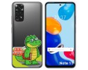Funda Silicona Transparente para Xiaomi Redmi Note 11 / 11s diseño Coco Dibujos