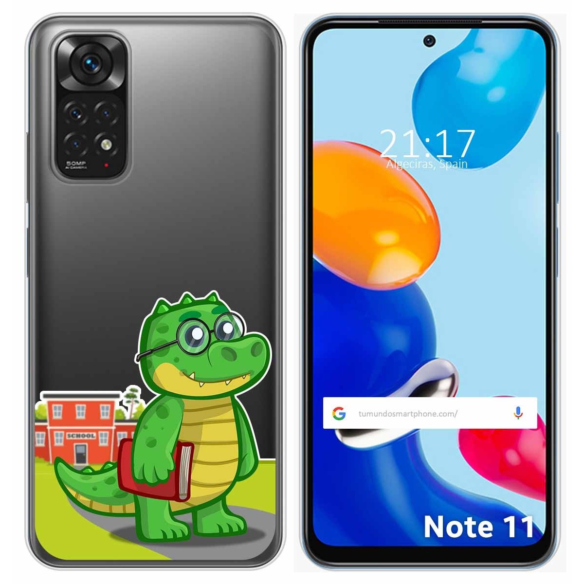 Funda Silicona Transparente para Xiaomi Redmi Note 11 / 11s diseño Coco Dibujos