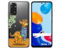 Funda Silicona Transparente para Xiaomi Redmi Note 11 / 11s diseño Jirafa Dibujos