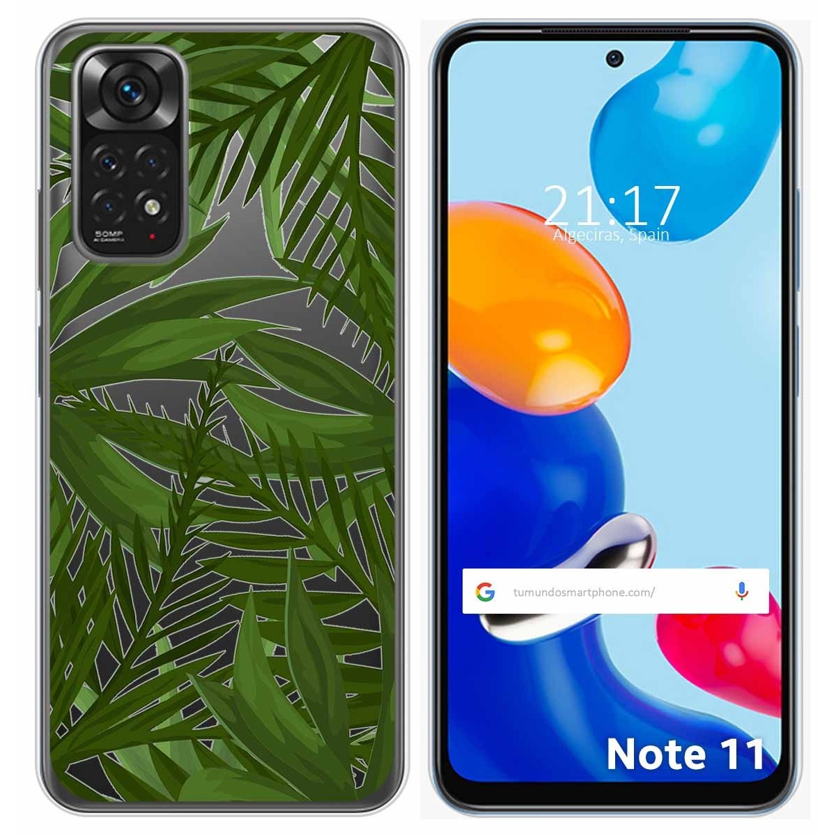Funda Silicona Transparente para Xiaomi Redmi Note 11 / 11s diseño Jungla Dibujos