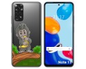 Funda Silicona Transparente para Xiaomi Redmi Note 11 / 11s diseño Mono Dibujos