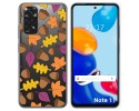 Funda Silicona Transparente para Xiaomi Redmi Note 11 / 11s diseño Otoño Dibujos