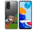 Funda Silicona Transparente para Xiaomi Redmi Note 11 / 11s diseño Panda Dibujos