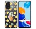Funda Silicona Transparente para Xiaomi Redmi Note 11 / 11s diseño Piña Dibujos